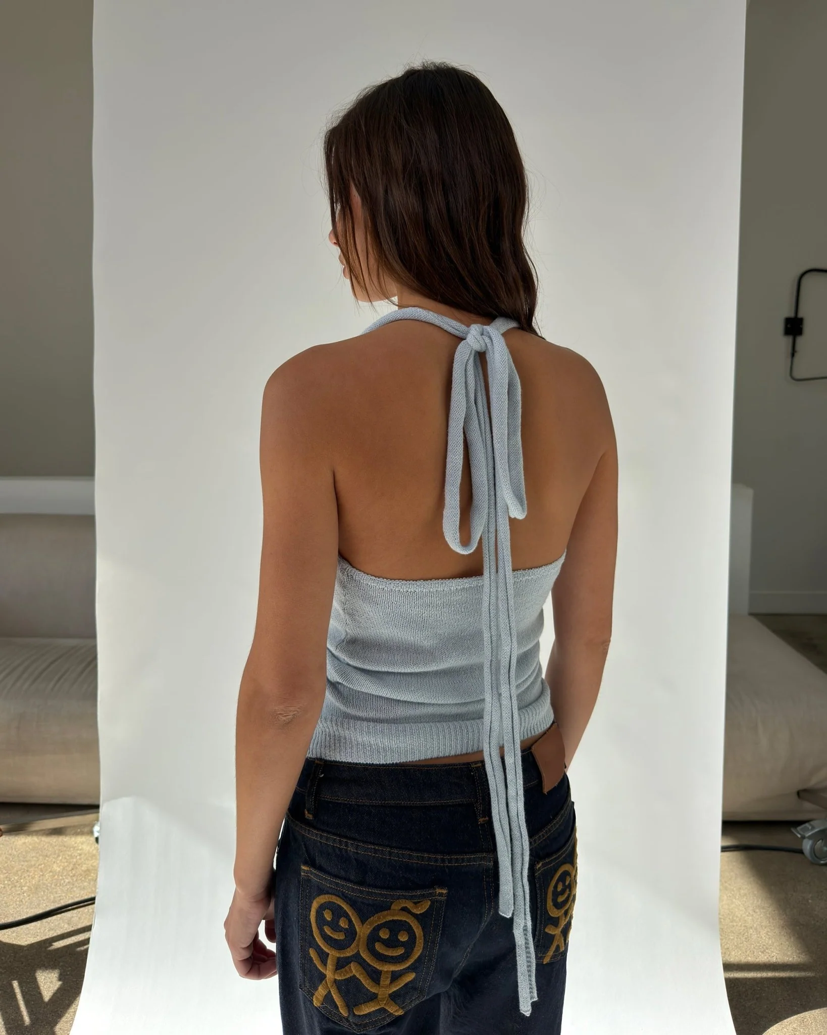 Felt Something Top in Light Blue - Image 4