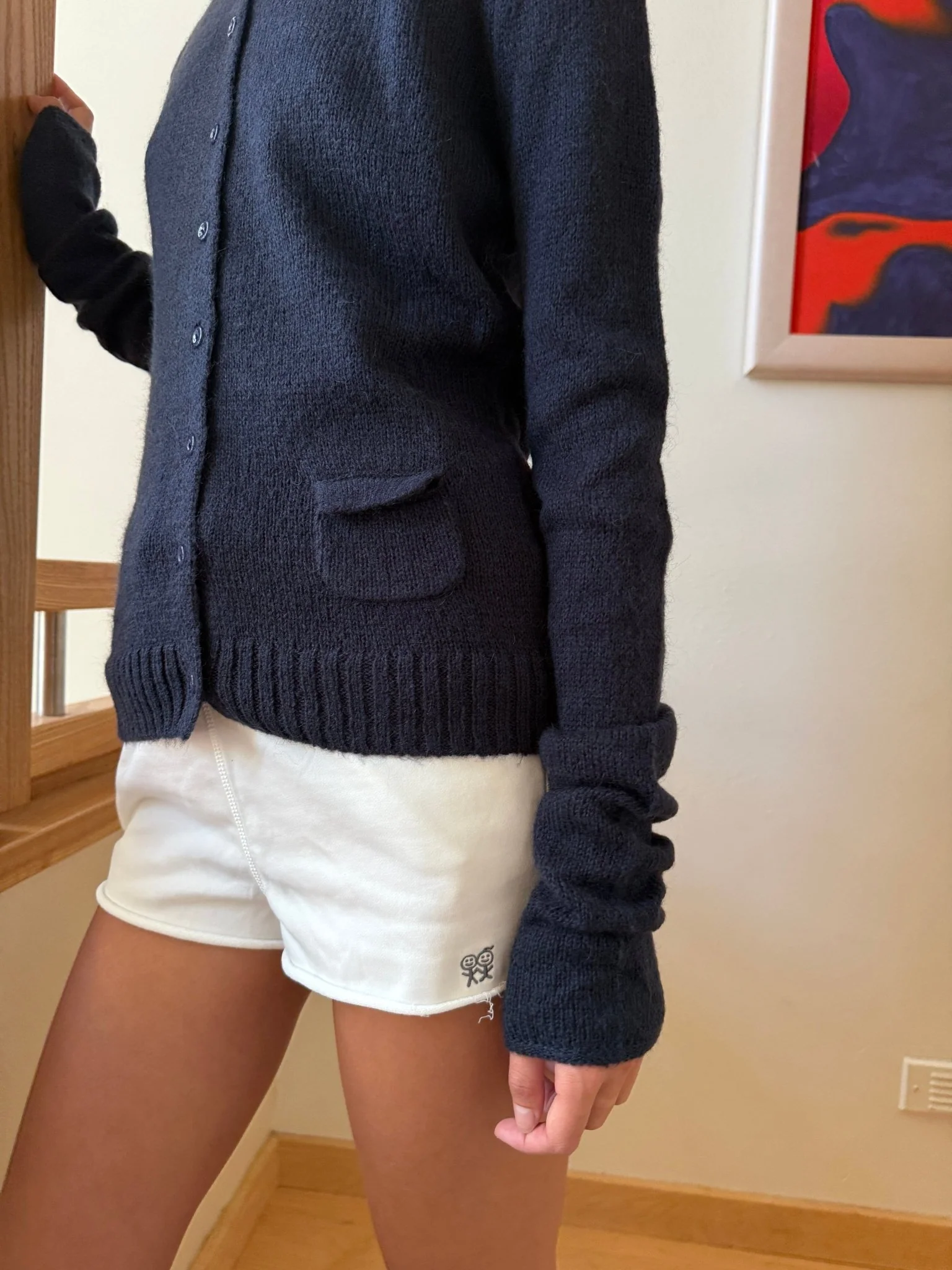 Four Seasons Cardigan in Blue - Image 3