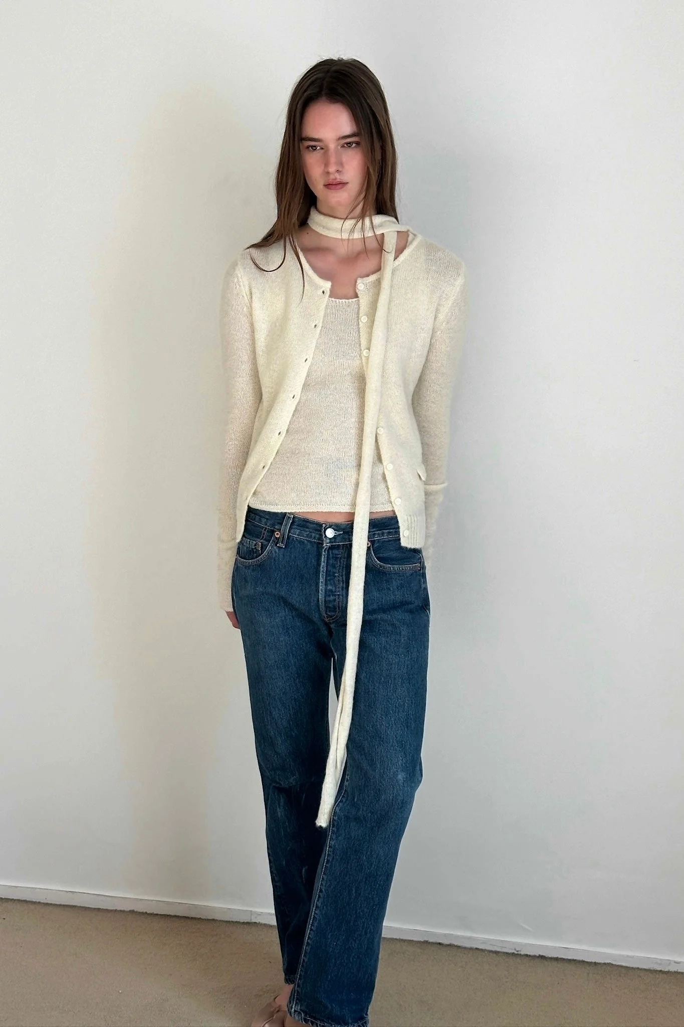 Four Seasons Cardigan in Cream - Image 3