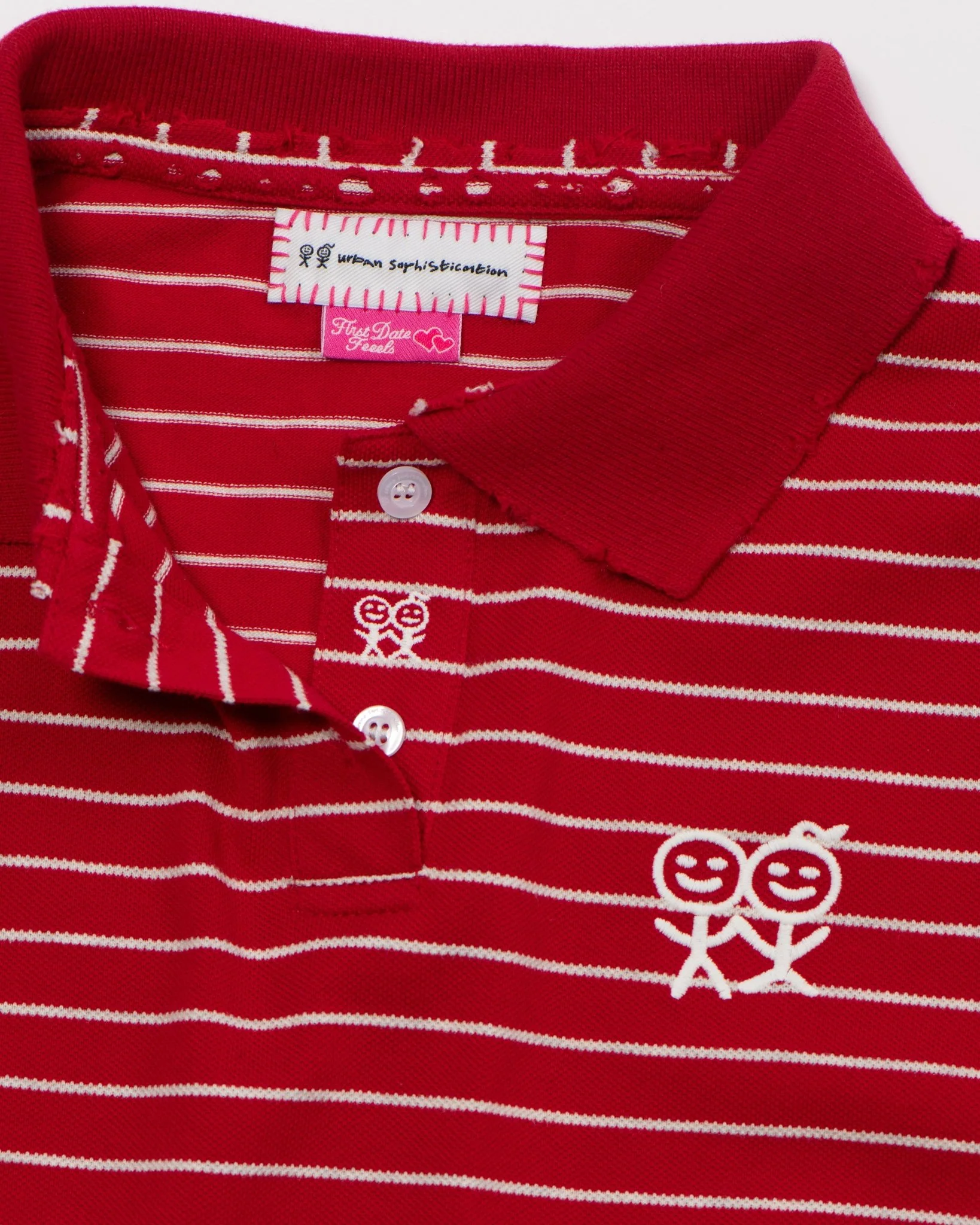 Kids Logo Fitted Polo Shirt in Red - Image 4
