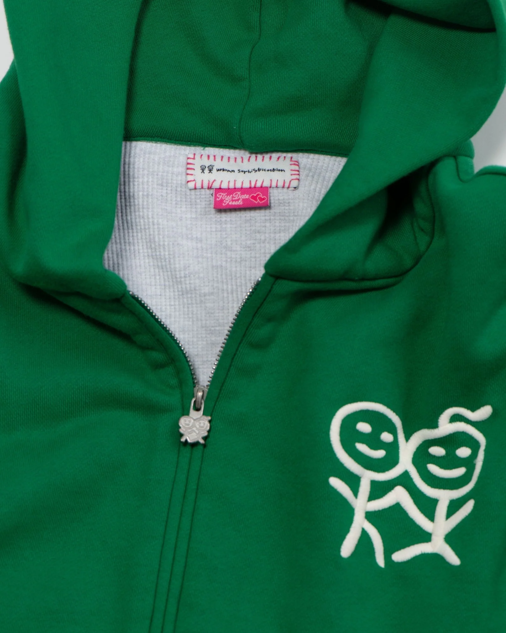 Stolen Zip Hoodie in Green - Image 5