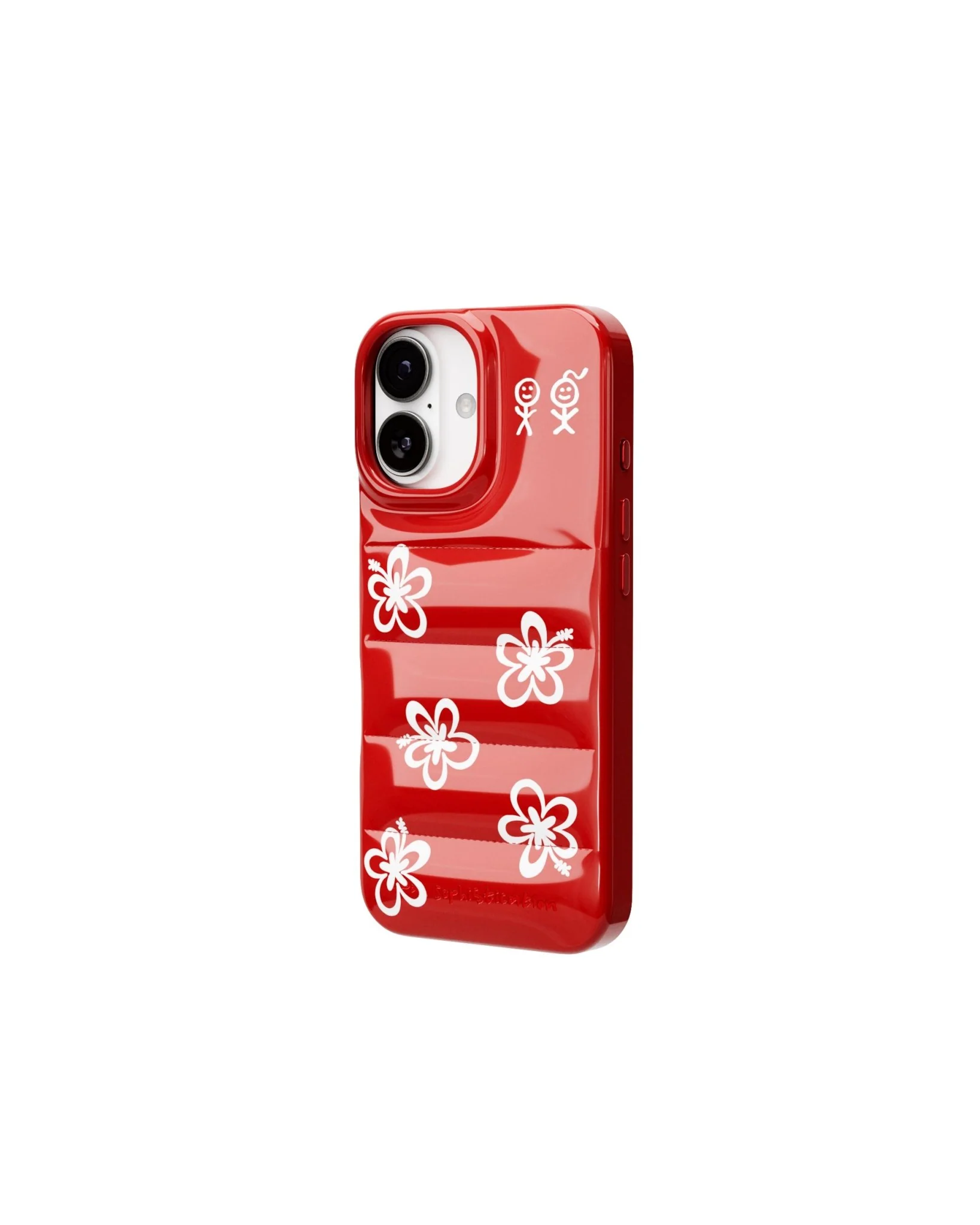 The Puffer Case® - Hibiscus 01 in Tropical Red - Image 10