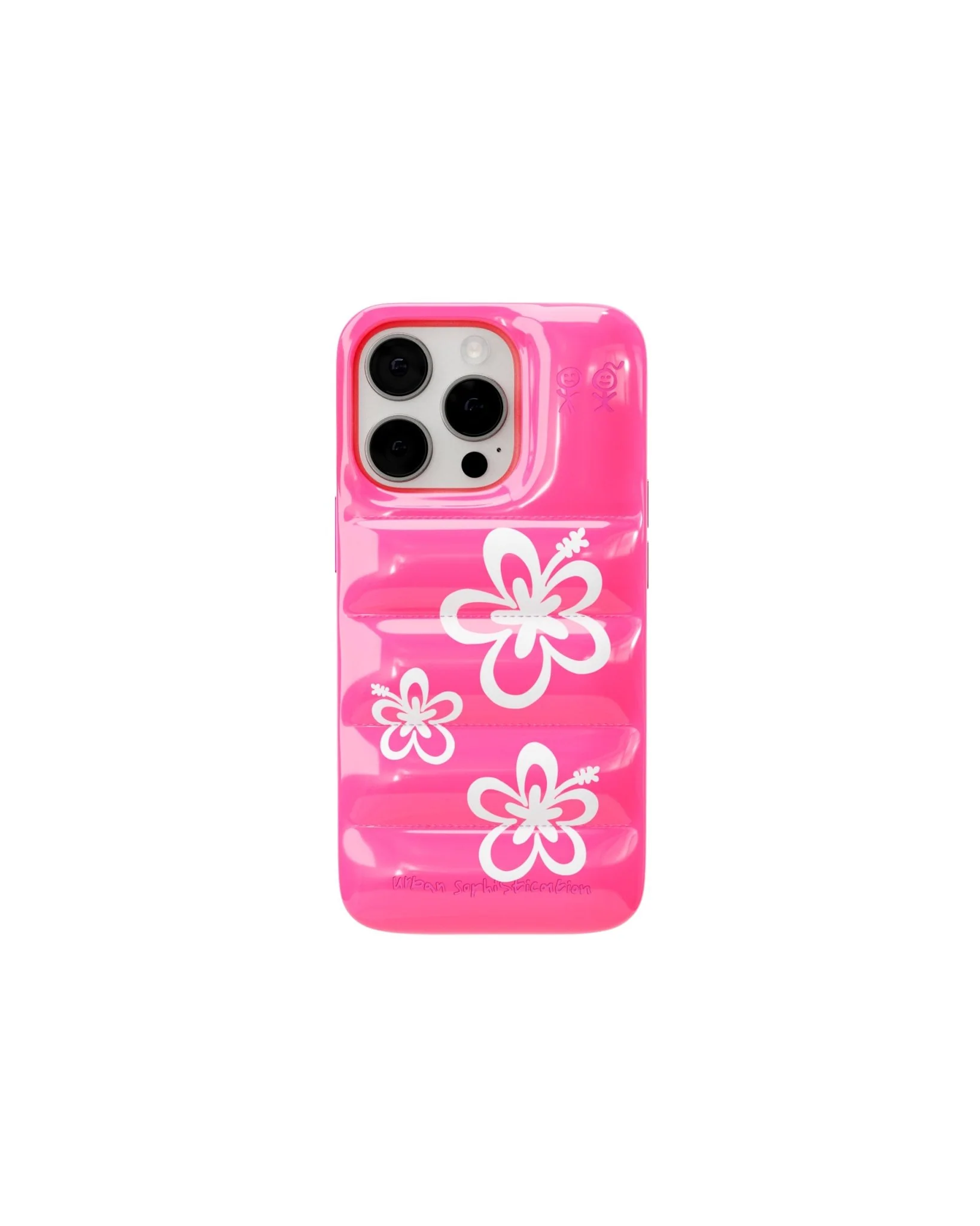 The Puffer CaseĀ® - Hibiscus 02 in Neon Pink - Image 15