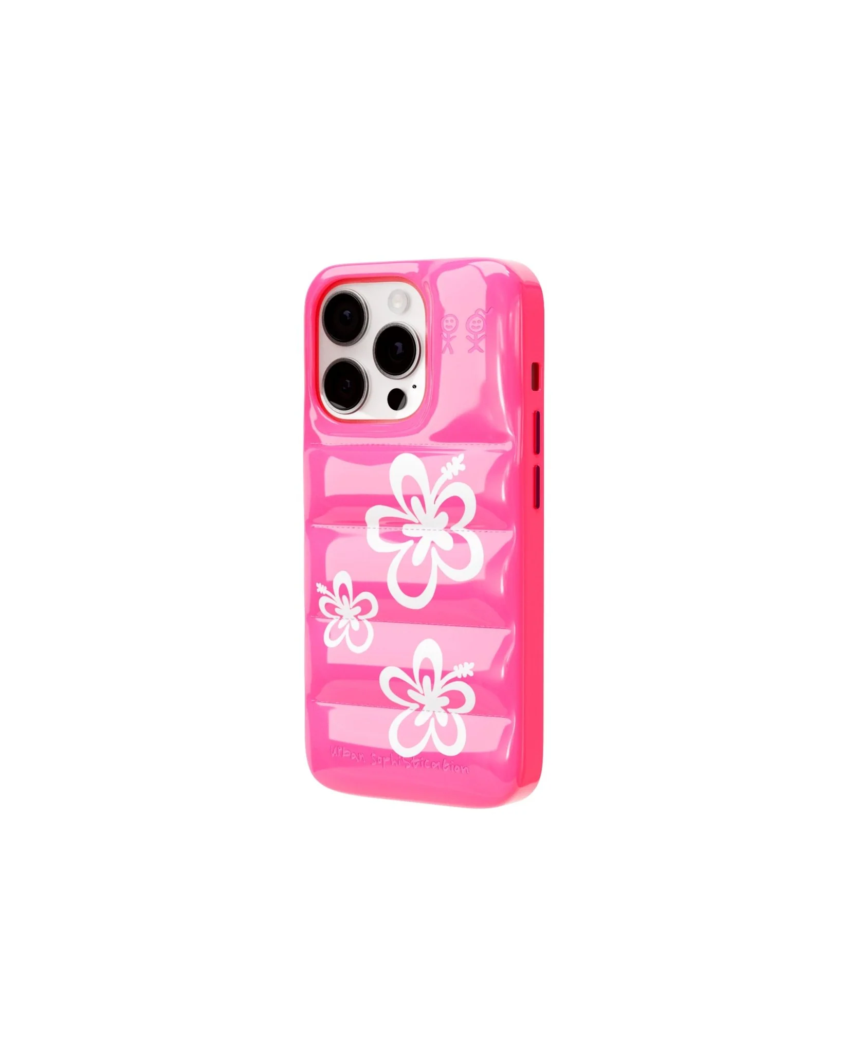 The Puffer CaseĀ® - Hibiscus 02 in Neon Pink - Image 16