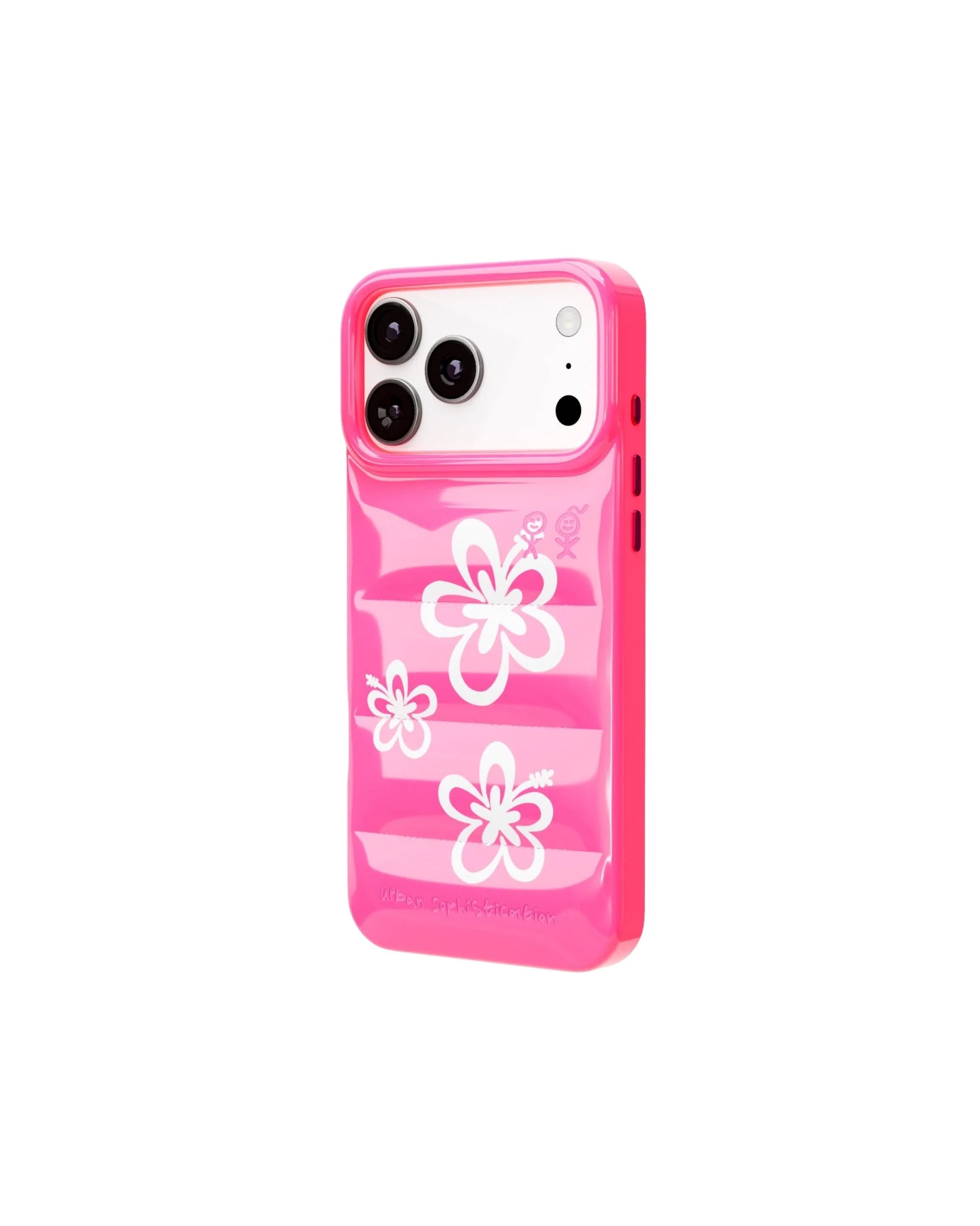 The Puffer CaseĀ® - Hibiscus 02 in Neon Pink - Image 3