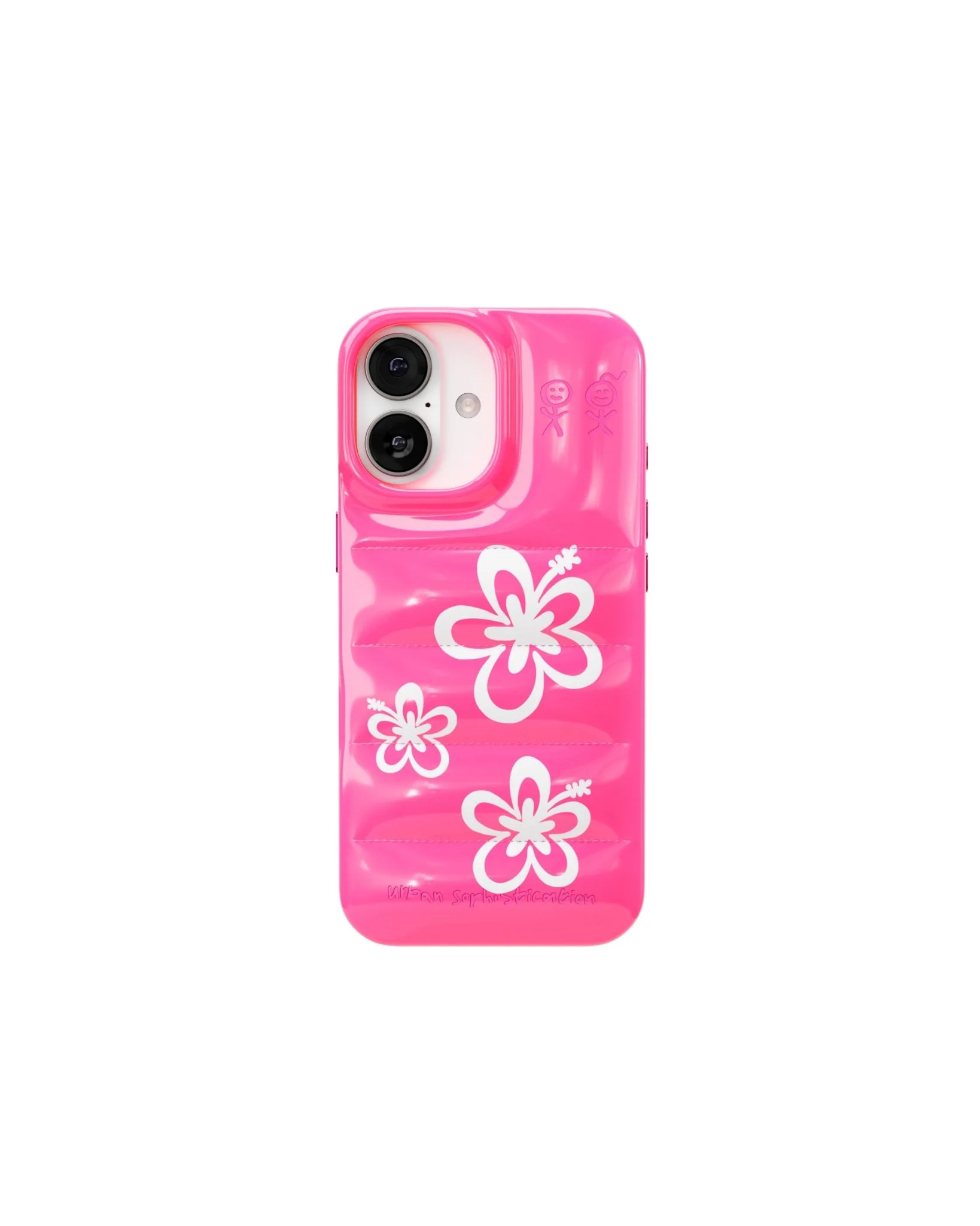 The Puffer CaseĀ® - Hibiscus 02 in Neon Pink - Image 9