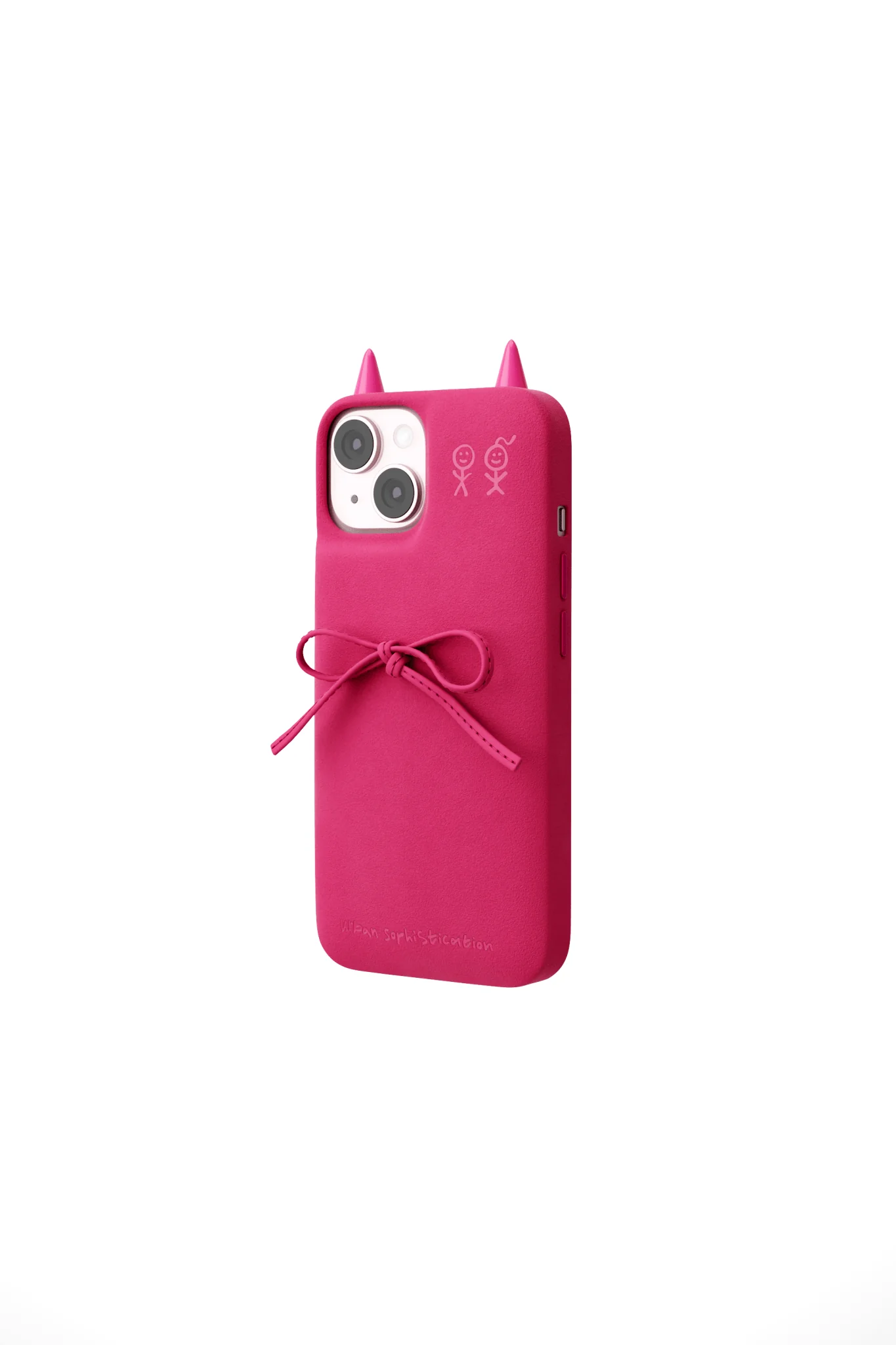 The Soap Case® - Delicate Bow in Neon Pink Suede - Image 11