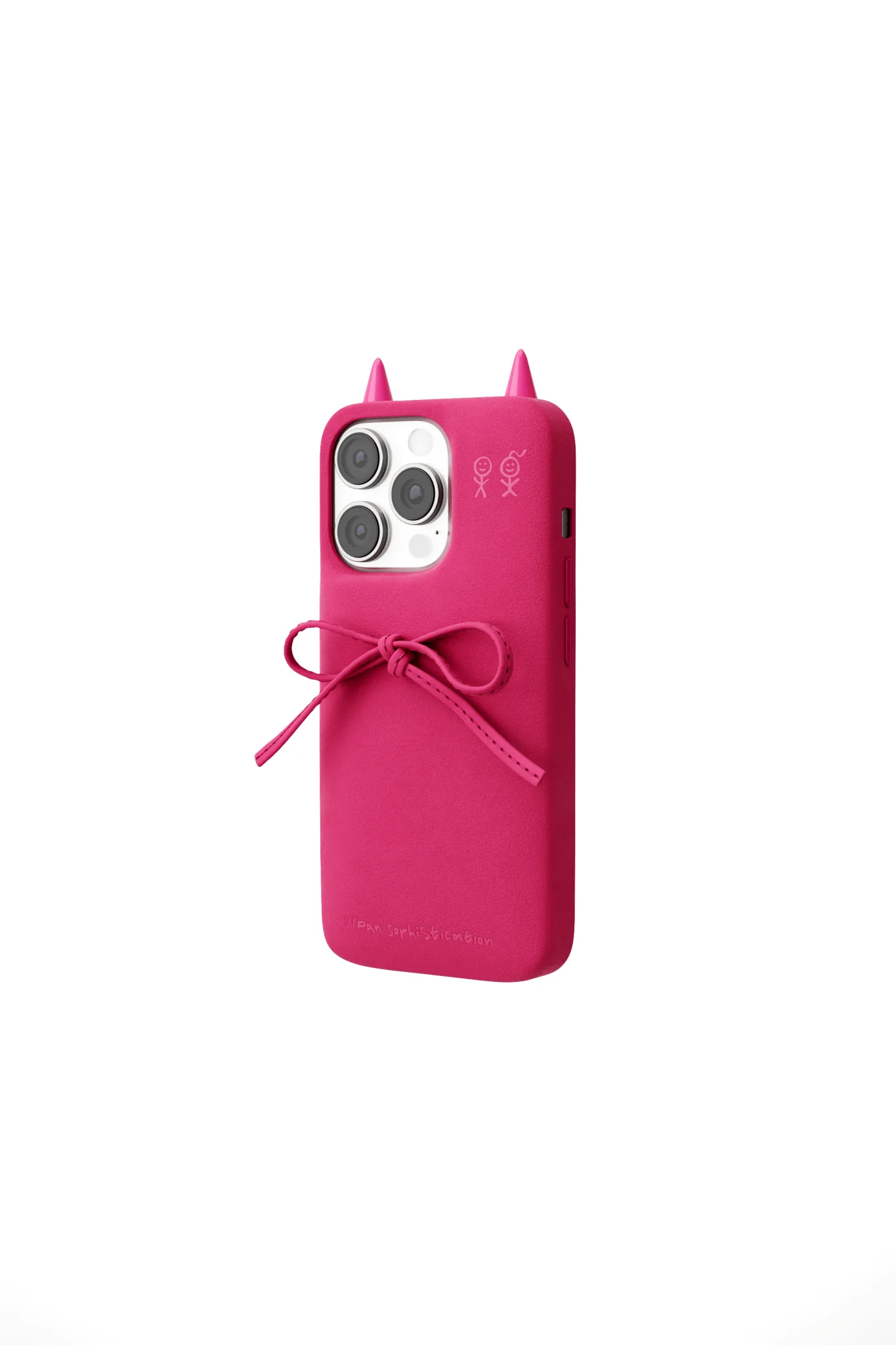 The Soap Case® - Delicate Bow in Neon Pink Suede - Image 5