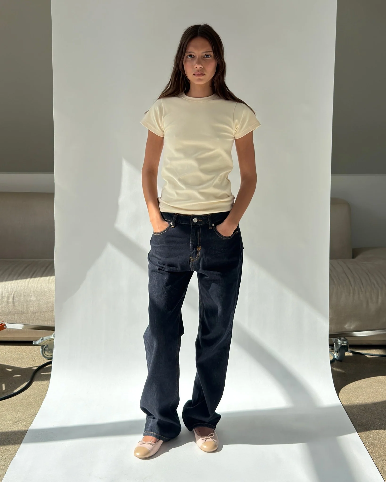 Tight Hug T-Shirt in Butter - Image 2