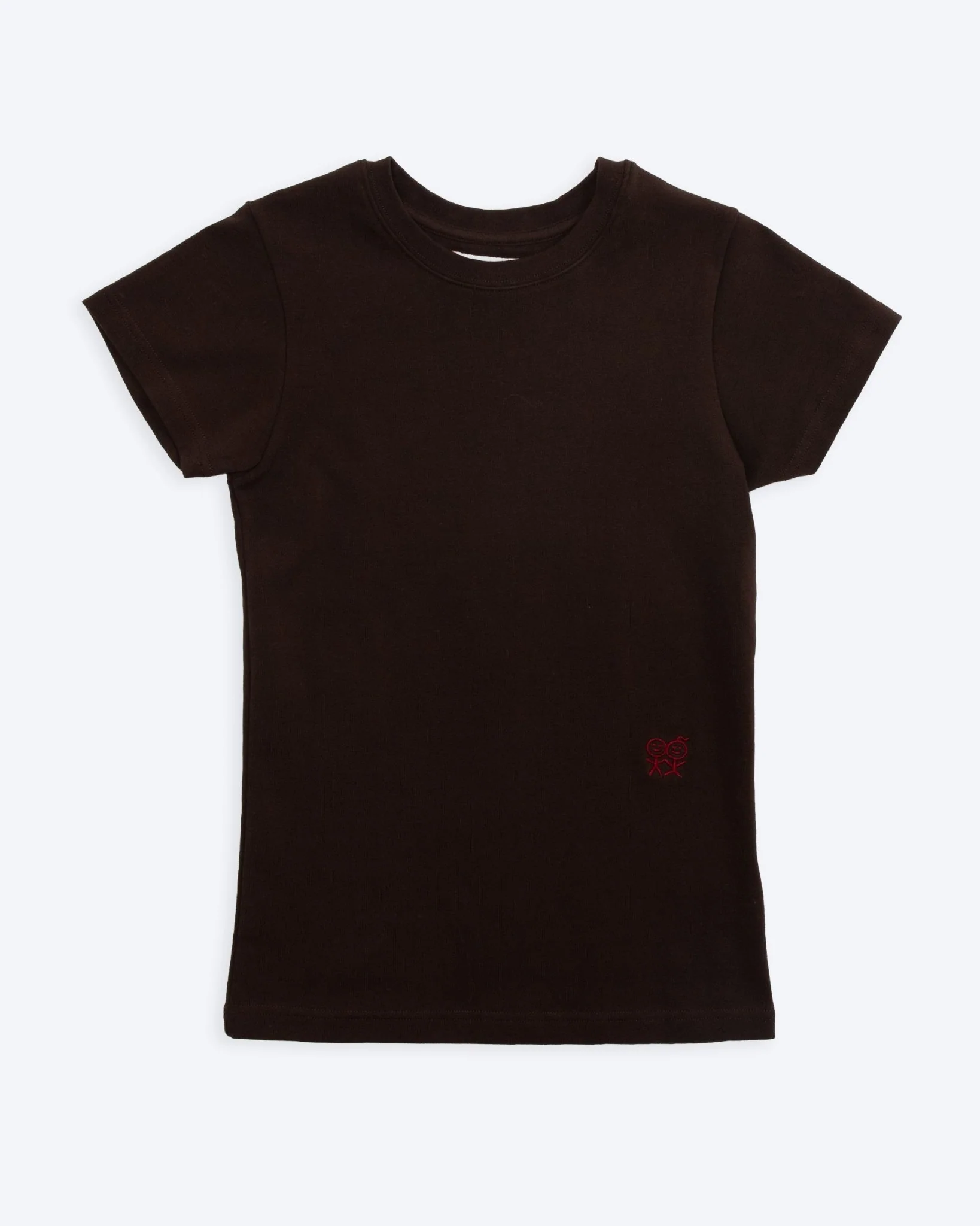 Tight Hug T-Shirt in Dark Brown - Image 3
