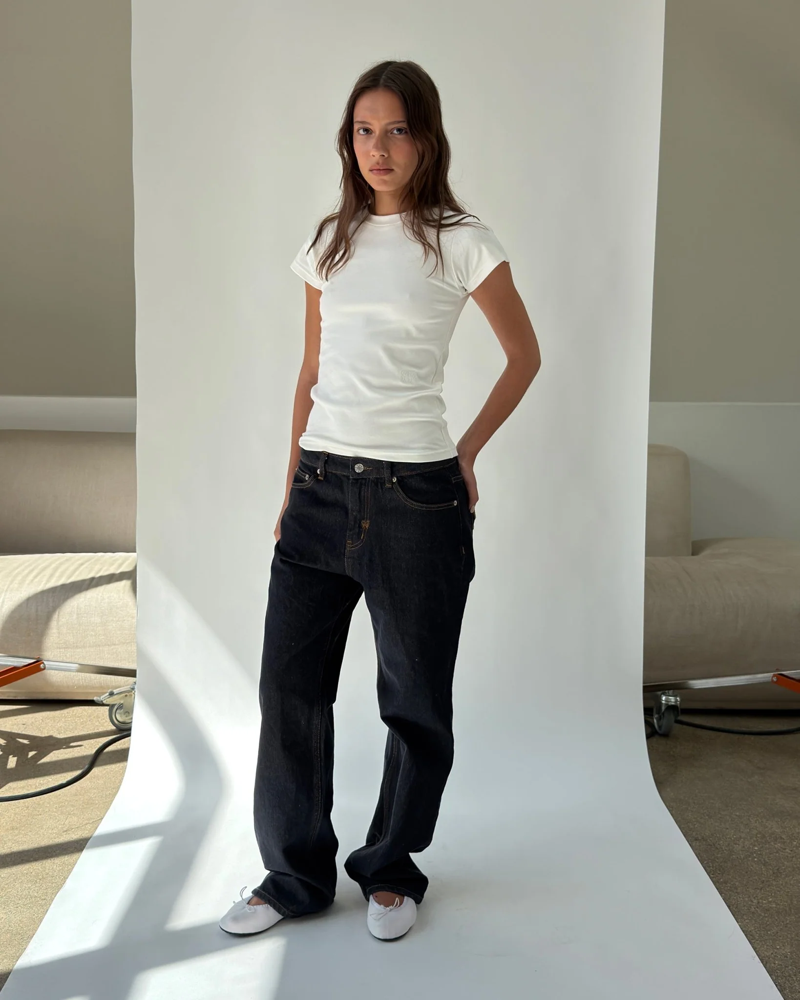 Tight Hug T-Shirt in White - Image 3