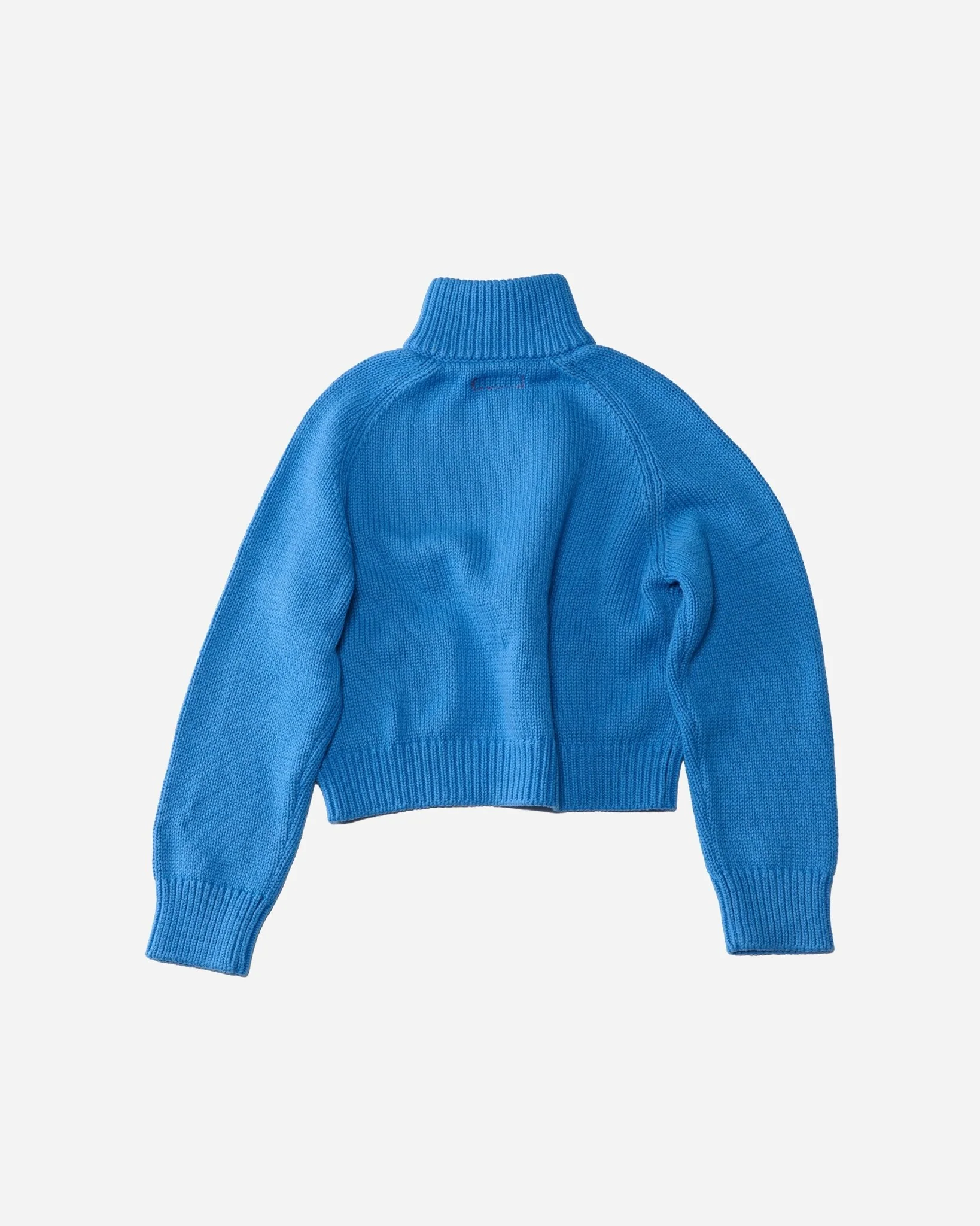 Collar Cardigan in Crayon Blue - Image 5